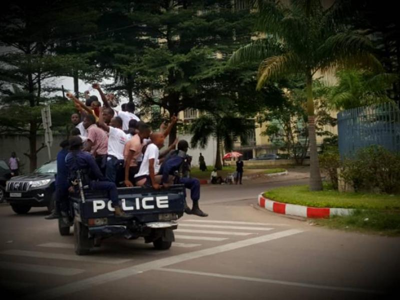 Des militants Lucha interpellés à Kinshasa / Ph . Pascal Mulegwa 