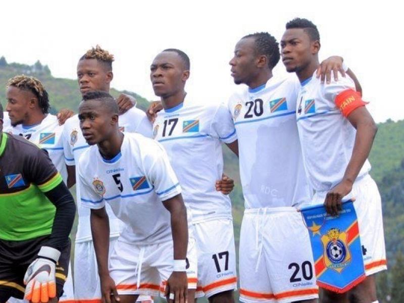 Les Léopards U23 lors du match contre le Rwanda comptant pour le 1er tour des éliminatoires de la CAN  