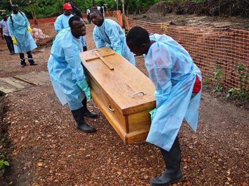 Enterrement d'une victime  d'Ebola  