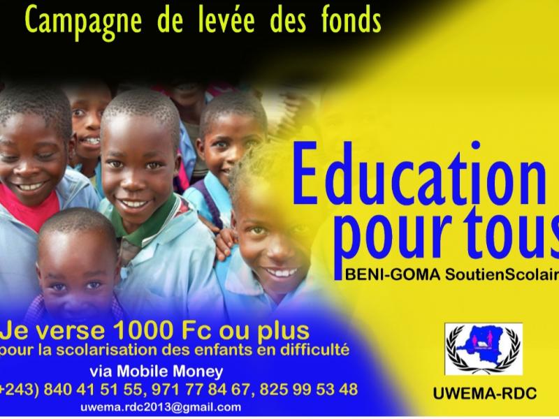 campagne pour les enfants de Beni et Goma