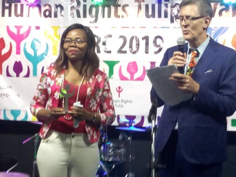 « Human Rights Tulip Award »: Richie Masengo remporte le titre cette année