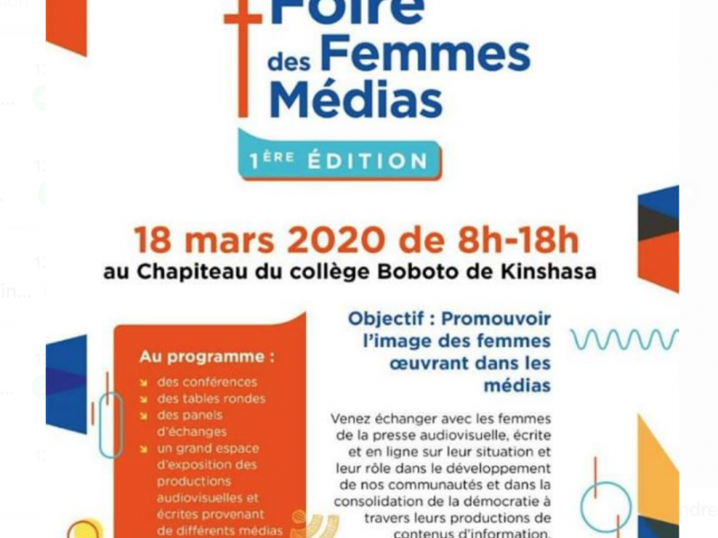RDC : DeskFemme d'Actualite.cd sera présent à la Foire des Femmes des médias 