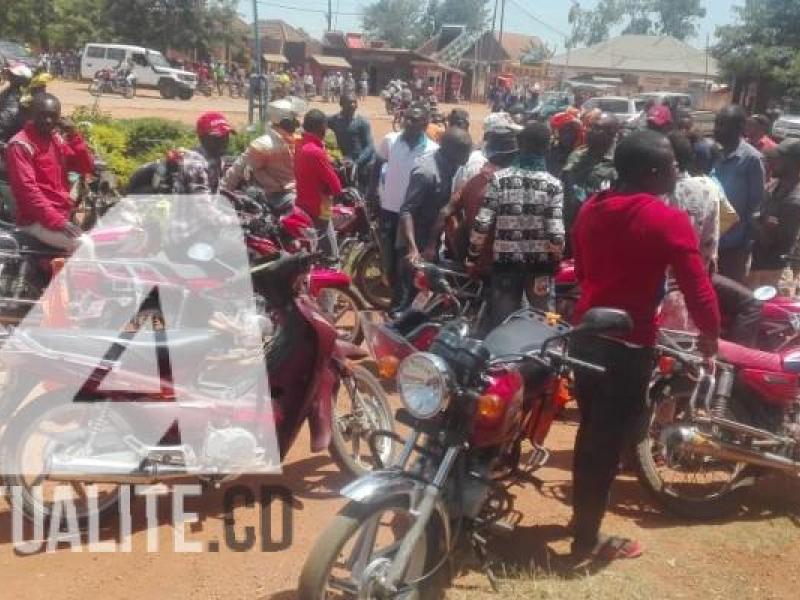 Les conducteurs Taxi-motos à Kisangani