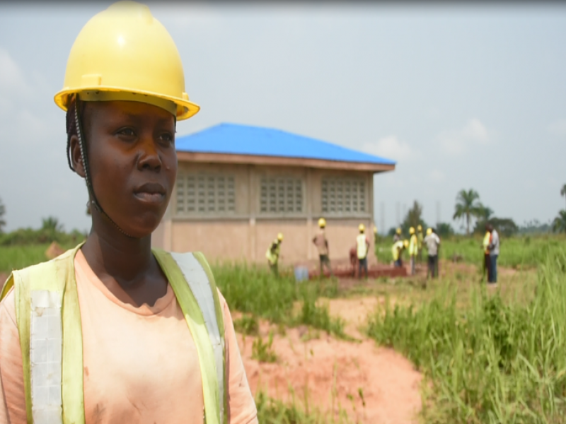 Naomie Yamba Yamba employée d'une société de construction à Kikwit