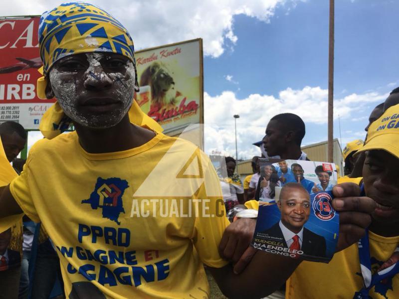 Les militants du FCC à Goma attendant l'arrivée de Shadary en 2019. PH. ACTUALITE.CD