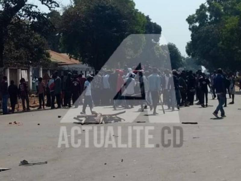 Accrochage entre militants UDPS et PPRD à Lubumbashi. Ph. ACTUALITE.CD