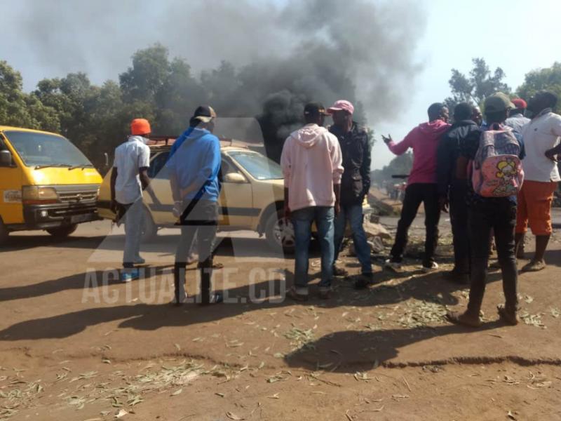 Manifestation des militants de l'UDPS à Lubumbashi/PH. José Mukendi