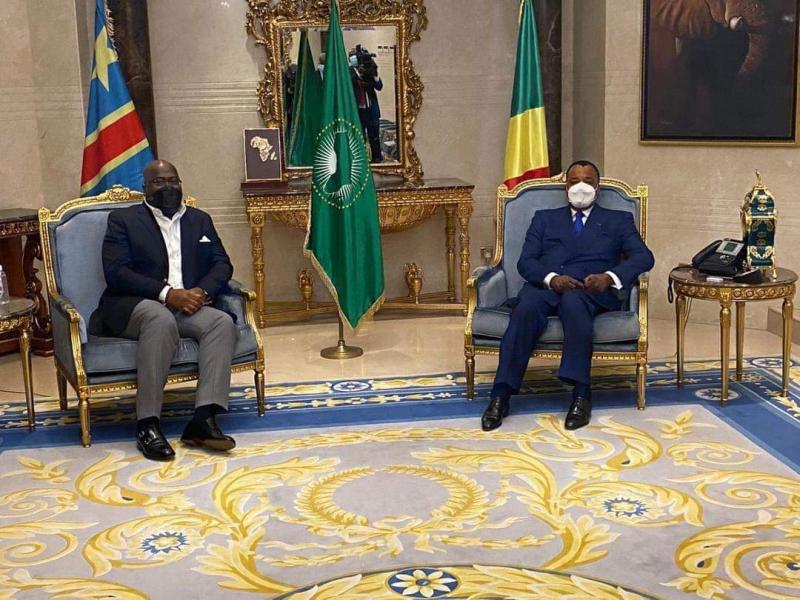Félix Tshisekedi reçu par Denis Sassou Nguesso/Ph. Presse présidentielle