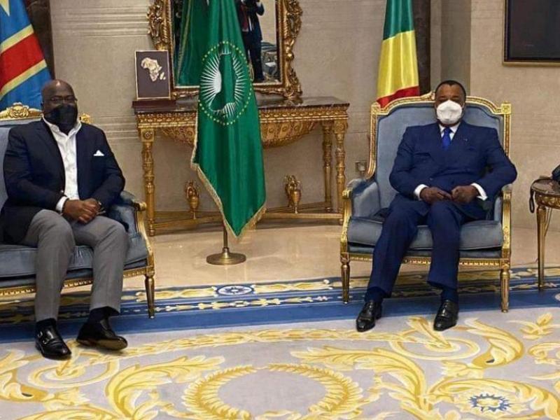 Félix Tshisekedi et Dénis Sassou Nguesso/Ph. Droits tiers