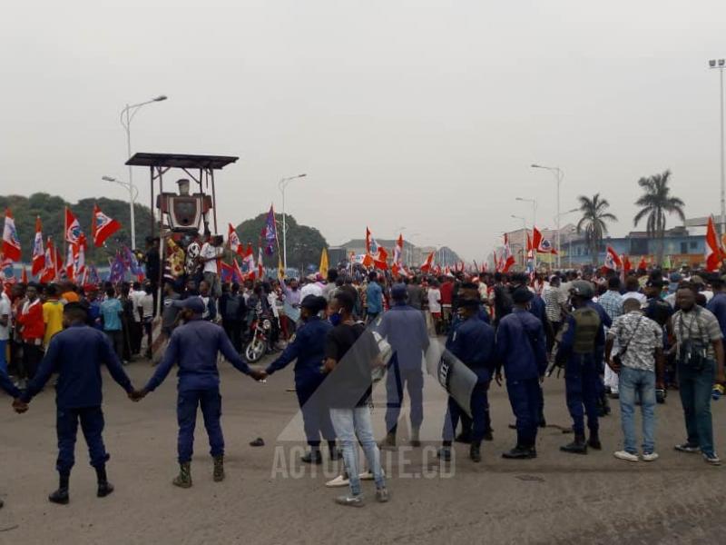 Marche du FCC ce jeudi 23 juillet à Kinshasa/Ph. ACTUALITE.CD