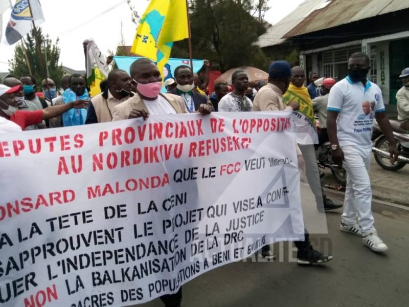 Marche de Lamuka du lundi 13 juillet 2020 à Goma