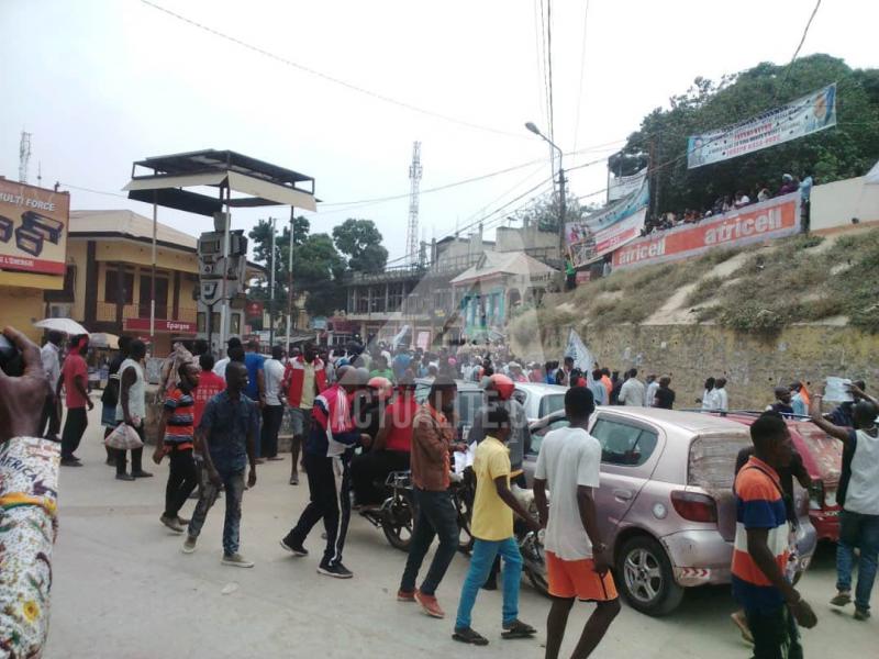 Manifestants lors d'une marche à Matadi (Kongo central). Ph/Actualite.cd 