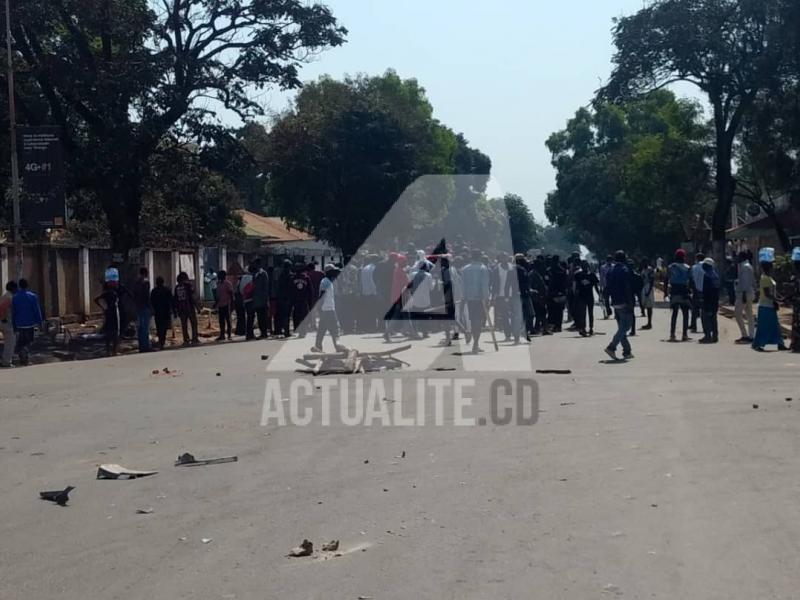 Accrochage entre militants de l'UDPS et du PPRD à Lubumbashi/Ph ACTUALITE.CD