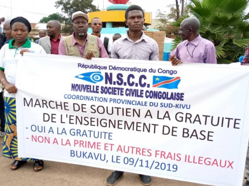 Les membres de la Nouvelle société civile Congolaise. Ph. Droits Tiers. 
