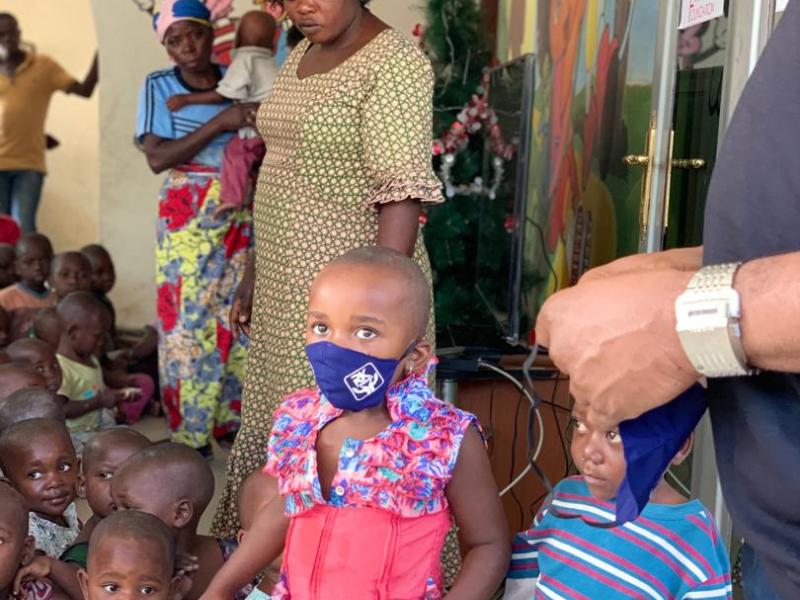 Des enfants orphelins pris en charge dans un orphelinat à Goma