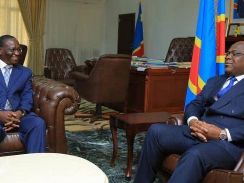 Félix Tshisekedi et Sylvestre Ilunga Ilunkamba. Photo droits tiers