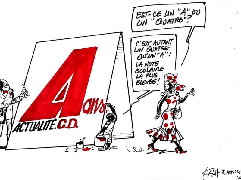 Les caricatures de ACTUALITE.CD sont réalisées par Kash.