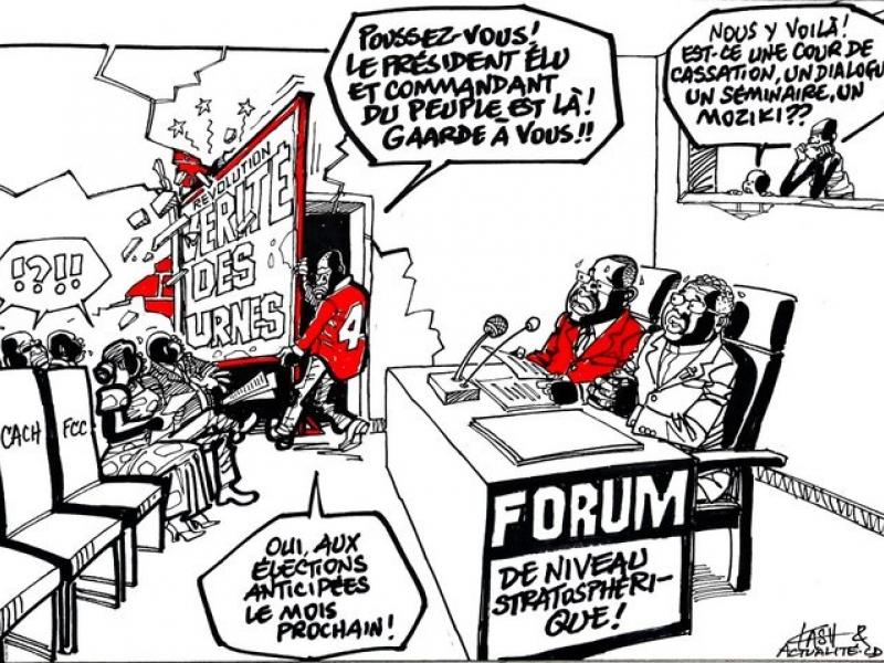 Caricature par Kash/ACTUALITE.CD