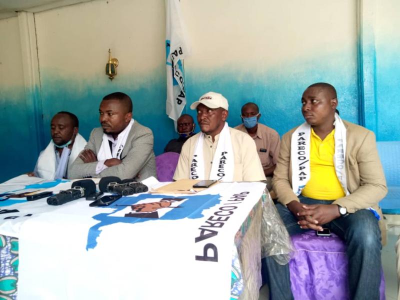 Les membres du parti politique PARECO/PAP en réunion à Goma/Ph ACTUALITE.CD