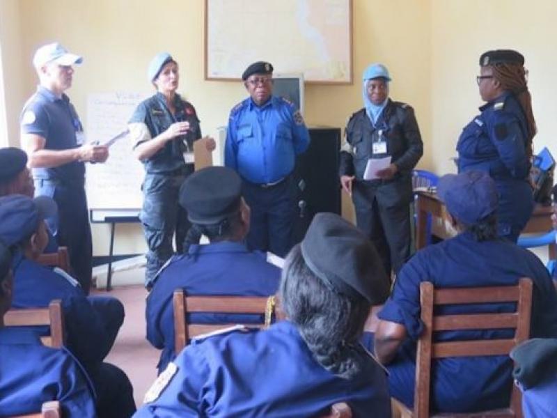 Formation des policiers congolais/Ph. Droits tiers