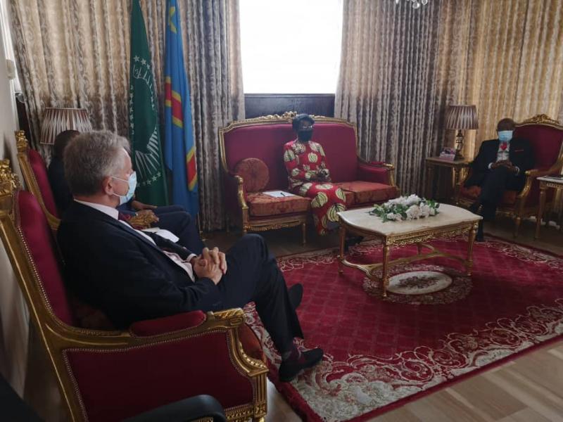 Jean-Marc Châtaignier, ambassadeur de l'Union européenne en RDC, invité au ministère des Affaires étrangères