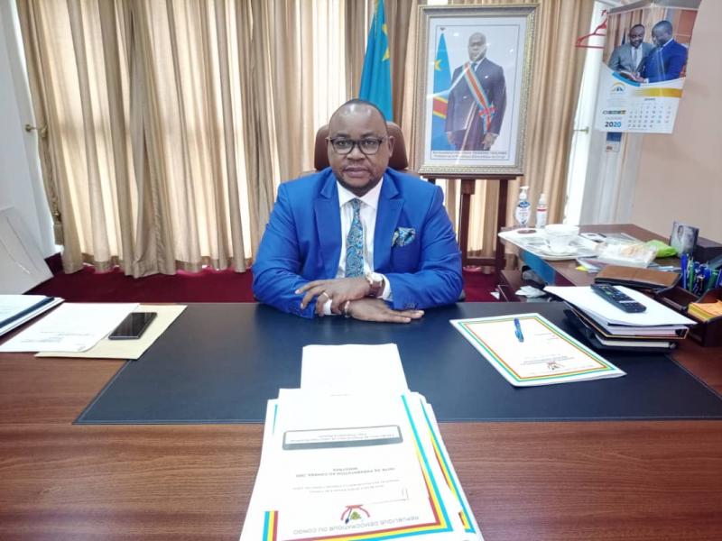 Didier Manzenga, ministre des transports. Ph. Droits tiers.