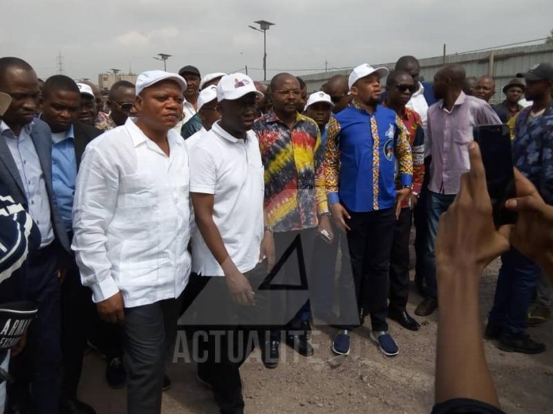 Jean-Marc Kabund et Augustin Kabuya à Kinshasa/Ph. ACTUALITE.CD