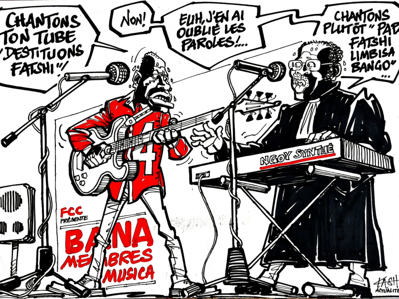 Caricature par Kash/ACTUALITE.CD