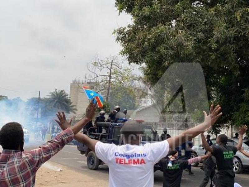 Manifestation des mouvements citoyens à Kinshasa