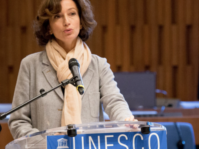 Audrey Azoulaf, DG de l'UNESCO/Ph droits tiers 