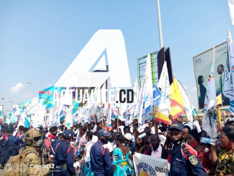 Les habitants de Goma en attente de Félix Tshisekedi à l'aéroport/Ph ACTUALITE.CD