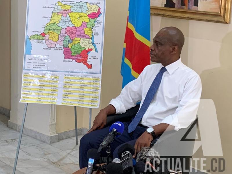 Martin Fayulu en conférence de presse le vendredi 9 octobre 2020/Ph ACTUALITE.CD