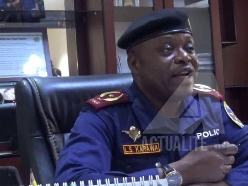 Le général Louis Second Karawa, chef de la police au Haut-Katanga/Ph ACTUALITE.CD