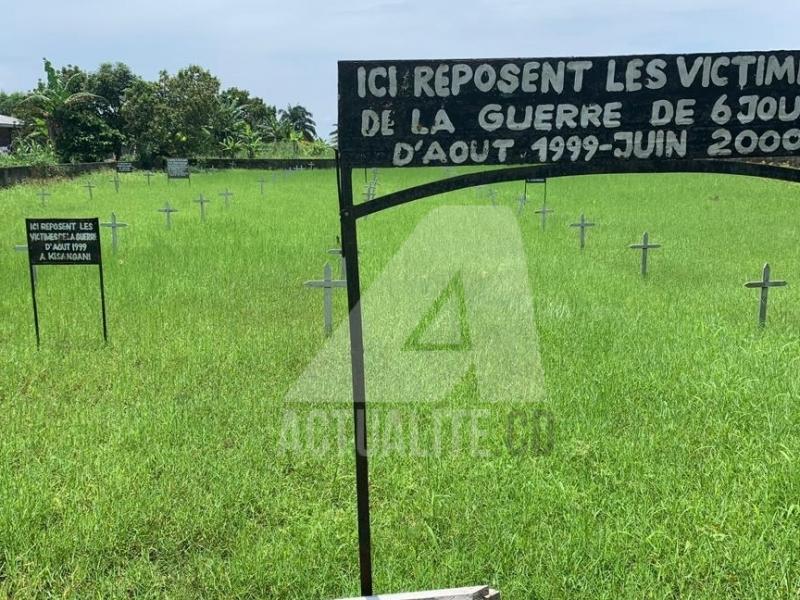 Les tombes des victimes de la guerre de six jours à Kisangani/Ph ACTUALITE.CD