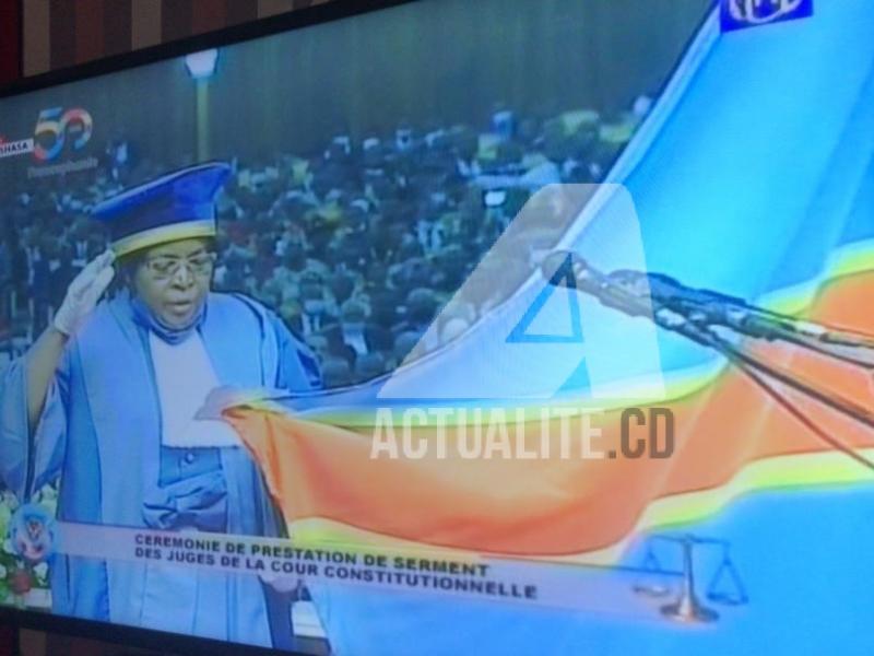 RDC-prestation de serment : Alphonsine Kalume Asengo Cheusi, unique femme membre de la Cour Constitutionnelle 