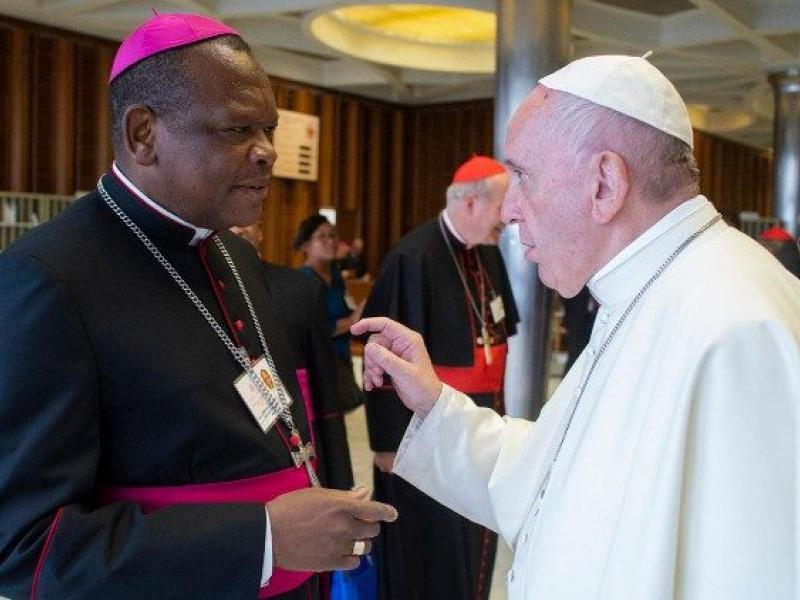 Le Pape François et le Cardinal Ambongo