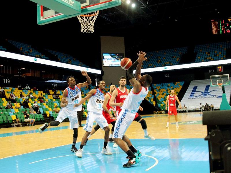 Les Léopards Basketball face à la Tunisie. PH/Droits tiers.