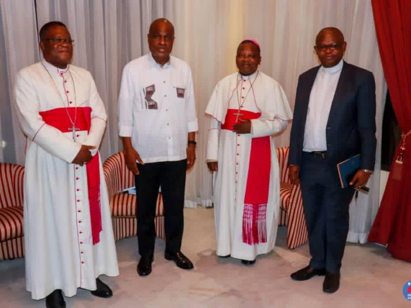 Martin Fayulu et la délégation de la CENCO/Ph. droits tiers 
