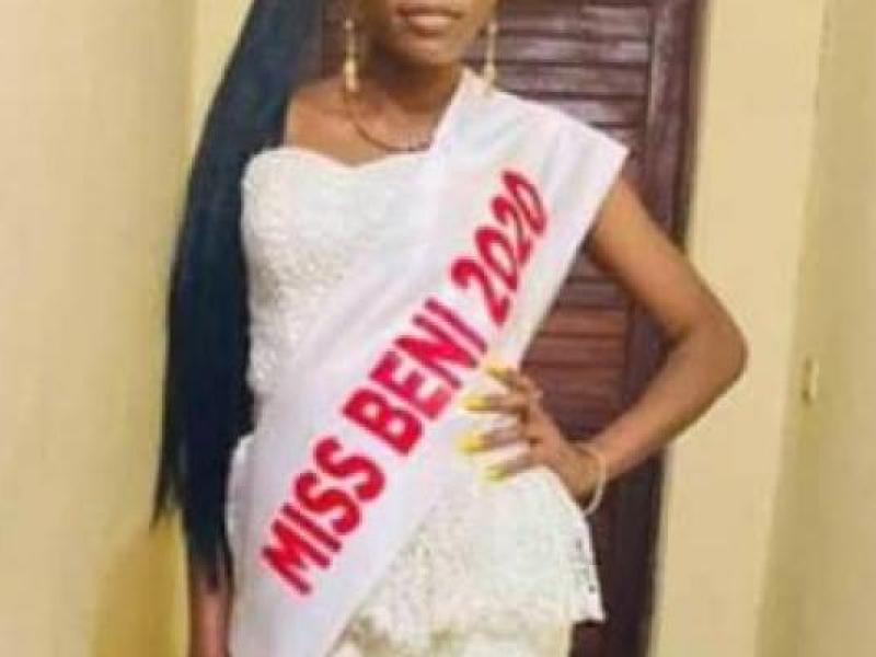 Pascaline Beneï Nkoy élue Miss Beni édition 2020/Ph droits tiers 