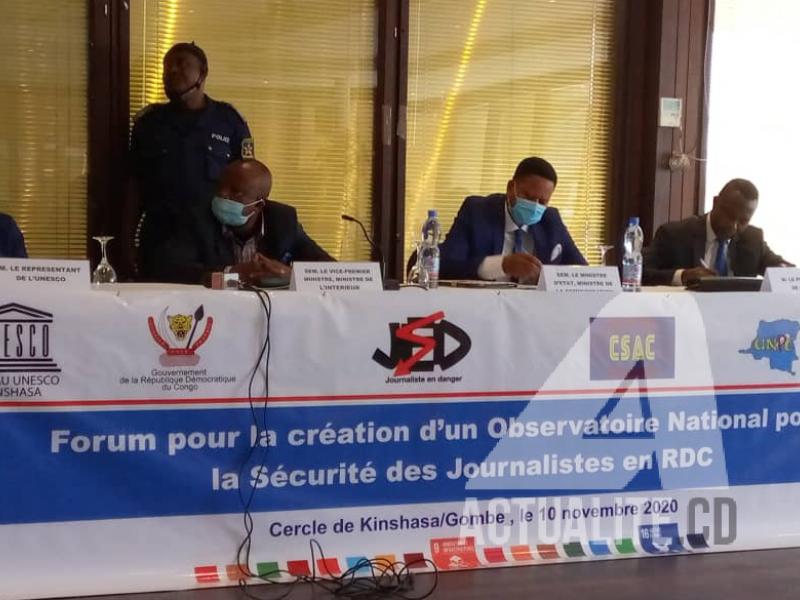 Forum pour la création d’un observatoire national pour la sécurité des journalistes en RDC/Ph. ACTUALITE.CD