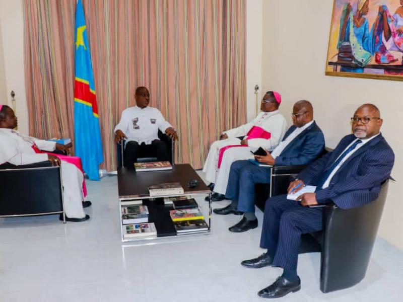 Rencontre Martin Fayulu et les êveques de la CENCO. Ph droits tiers