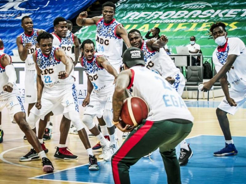 Les Léopards Basketball face à Madagascar. PH/Droits tiers.