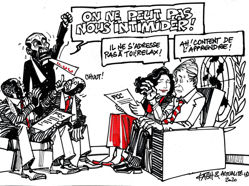 Caricature par Kash/ACTUALITE.CD