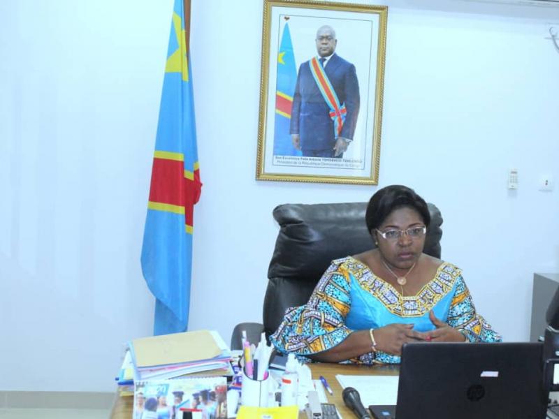 Béatrice Lomeya, minisre d'Etat en charge du genre, famillet et enfant