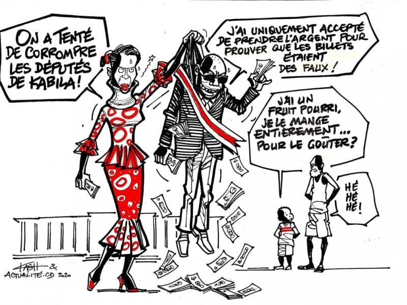 Caricature ACTUALITE.CD réalisée par Kash