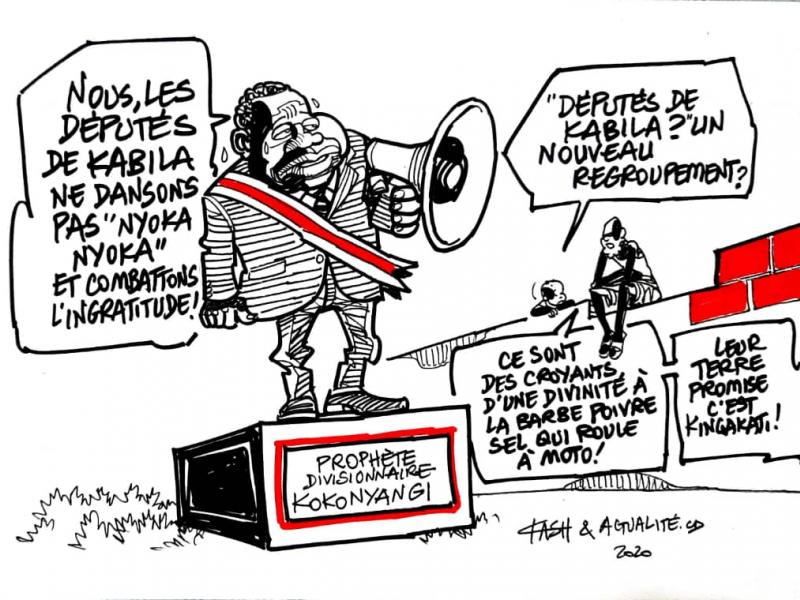 Les caricatures de ACTUALITE.CD sont réalisées par Kash. 