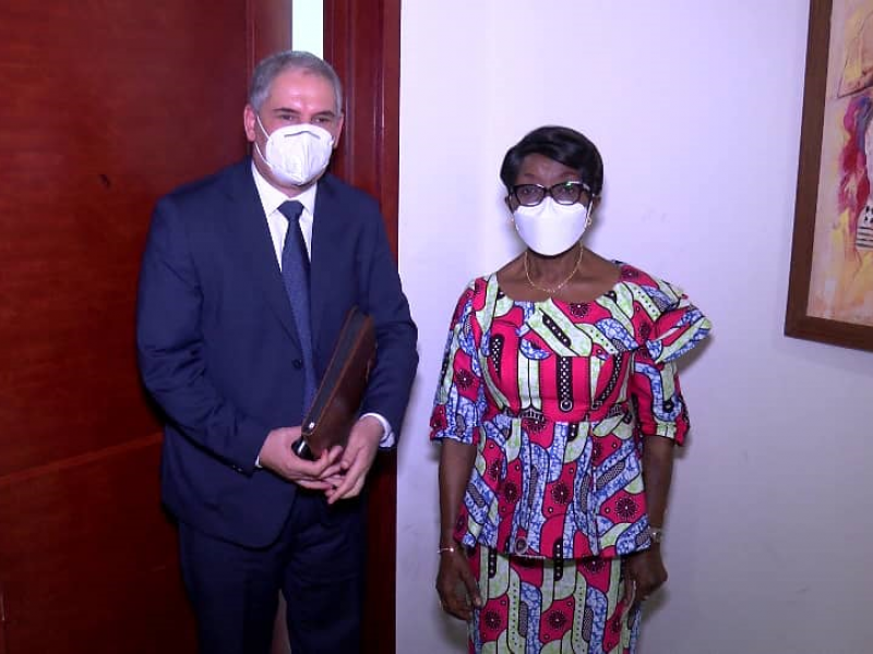 L'ambassadeur algérien en RDC et la Minaffet Tumba Nzeza/Ph droits tiers 