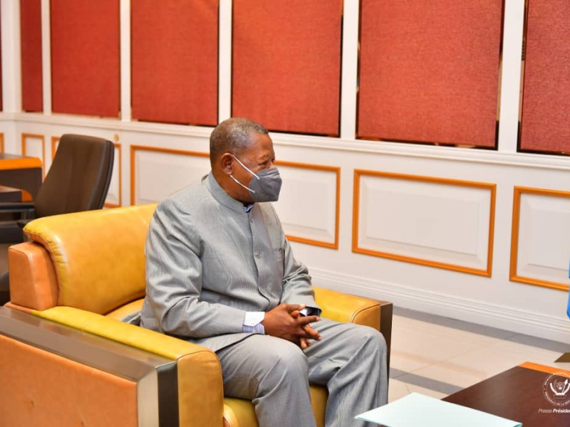 Lambert Mende reçu par Félix Tshisekedi