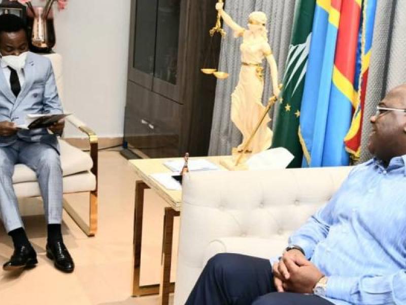 Christophe Mboso reçu par Félix Tshisekedi/Ph. droits tiers