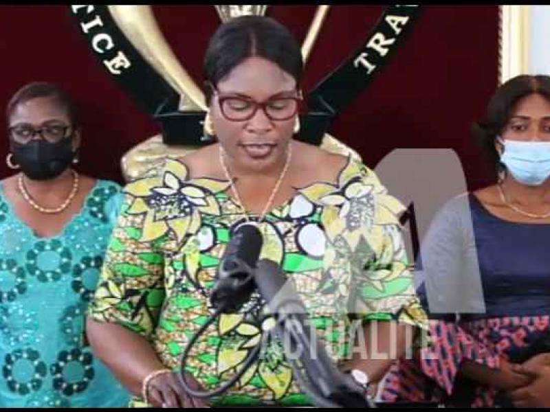 La Vice-gouverneur et gouverneur ad intérim du Lualaba, Fifi Masuka Saini /ACTUALITE.CD.